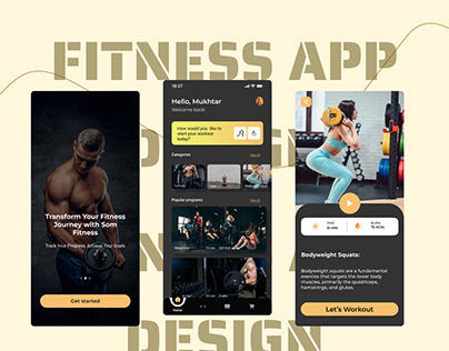Fitness tracking app design