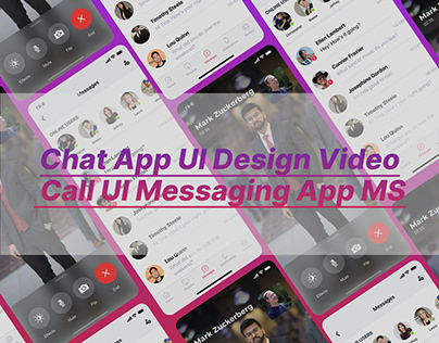 Chat App UI Design - Video Call UI Messaging App MS