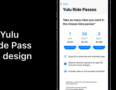 Ride pass Redesign / App Screen redesign