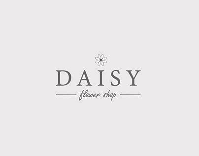 Daisy flower shop logo design