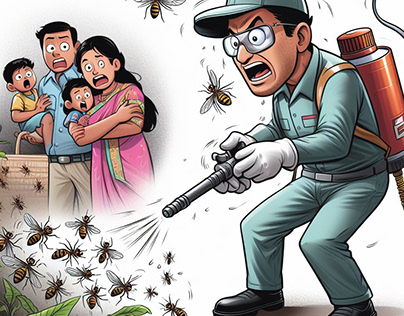 Pest Control illustration design