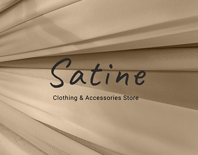 Design concept of clothing store Satine