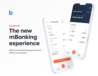 NeoBank - Mobile Banking Application UI/UX