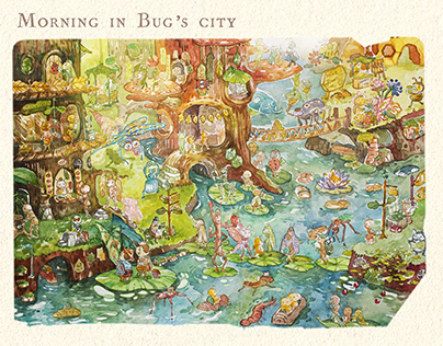 TINY CITY - an illustrated city for little bugs