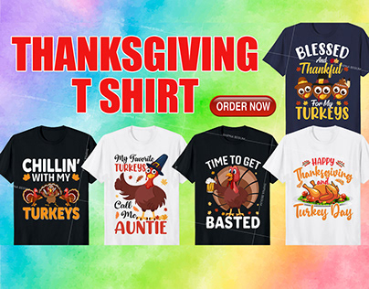 Thanksgiving t-shirt design cute turkey