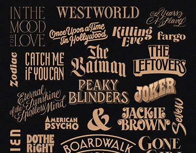 Lettering Style Challenge - Films and Series Titles