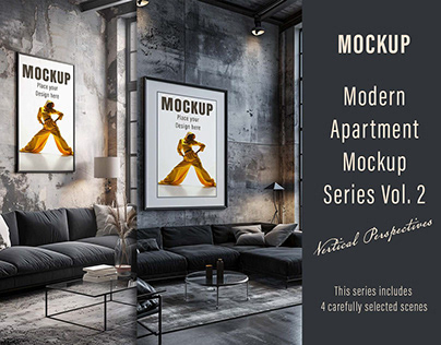 Modern Apt. Mockup Series Vol. 2: Vertical Perspectives