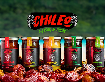 Identidad Visual/Chileo/Sauces/ Packaging