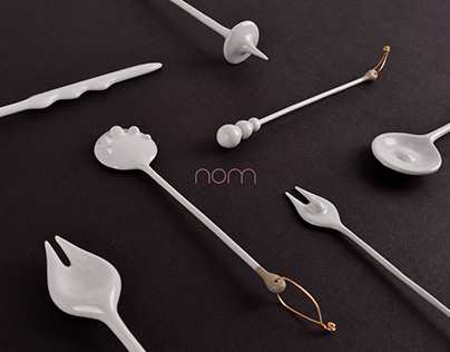 NOM - Delicate Utensils that Facilitate Healthy Eating