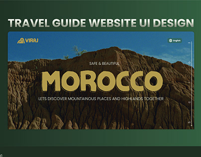 Project thumbnail - TRAVEL GUIDE WEBSITE LANDING PAGE UI DESIGN