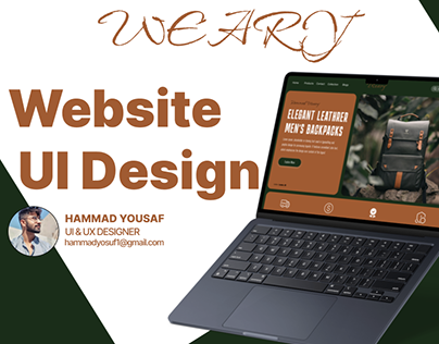 WEARY website Ui Design
