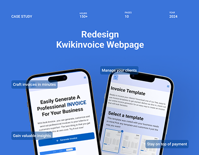 Project thumbnail - Kwikinvoice webpage Redesign