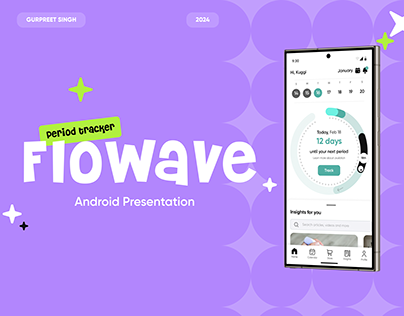 Project thumbnail - Android Presentation | Period Tracking App | FloWave
