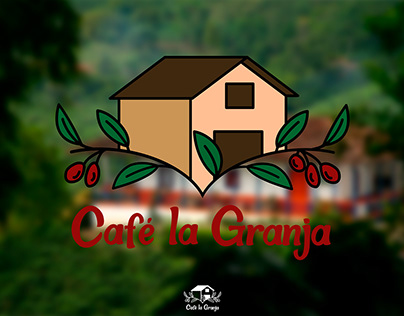 Diseño de logo - café la Granja
