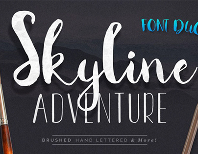 Skyline Adventure Font Duo