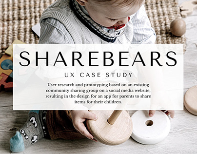 ShareBears - UX Case study