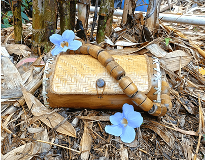 Handcrafted bamboo bag