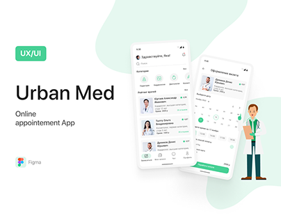 Urban Med/Online appointment App/UX/UI