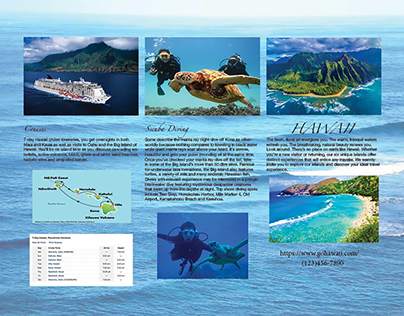Travel brochure to Hawaii