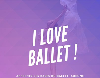 Affiche I Love Ballet