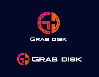 GRAB DISK logo design