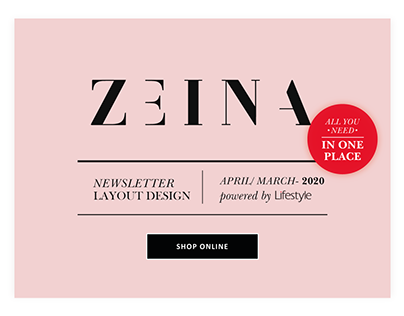 ZEINA | Newsletter Design