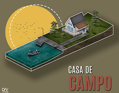 Ilustración arquitectónica: Casa de Campo