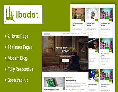 Ibadat - Donation, Nonprofit HTML5 Website Template