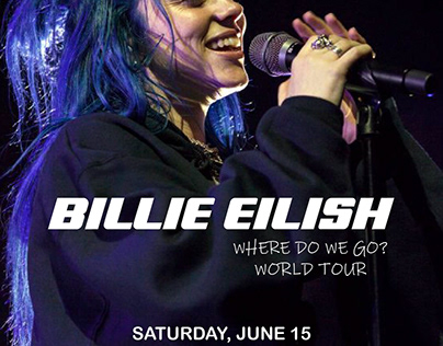 Poster Concert Billie Eilish