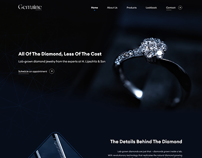 Gemuine Jewels - Diamond Showroom Website