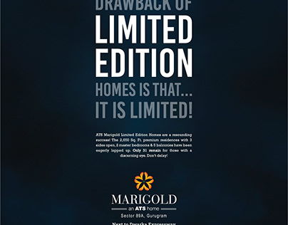 ATS Marigold Limited Edition Homes Print Advertisement