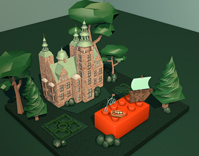 3D Diorama: Rosenborg Castle, Denmark
