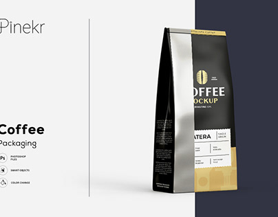 Free Mockup Coffee Packaging PSD