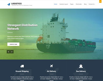 Logistic WordPress Theme