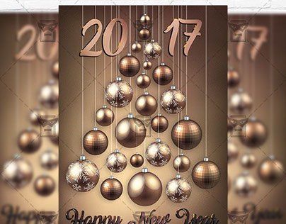 Happy New Year - Premium Post Card Template