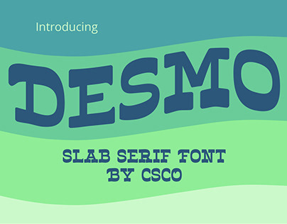 Desmo - Slab Serif | Free Font