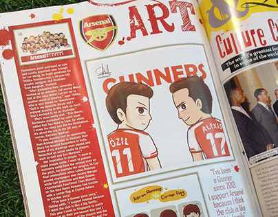 Interview in Official Arsenal Magazine December 2015