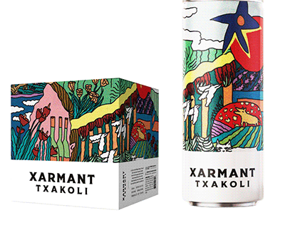 Branding and Illustration for Txakoli Xarmant