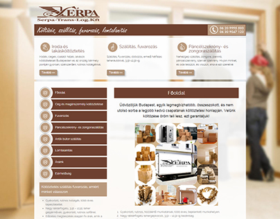 Serpa költöztetés webdesign és honlap készítés