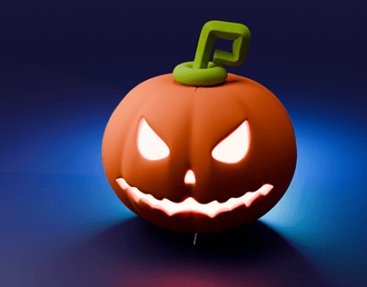 Abóbora de Halloween 3D