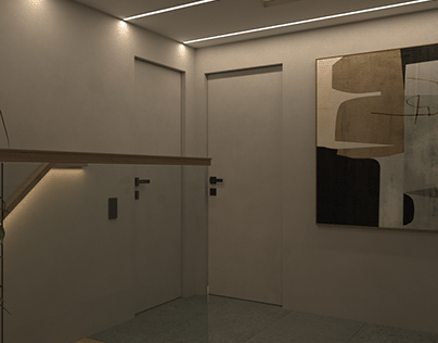 Визуализация коридора частного дома