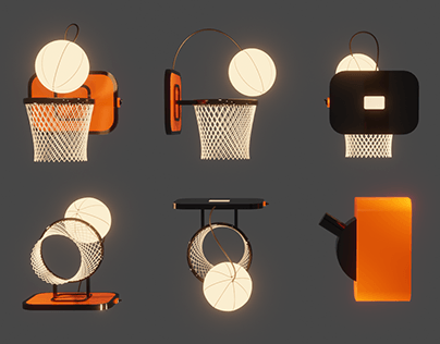 Basketball Lamp 3D Modeling