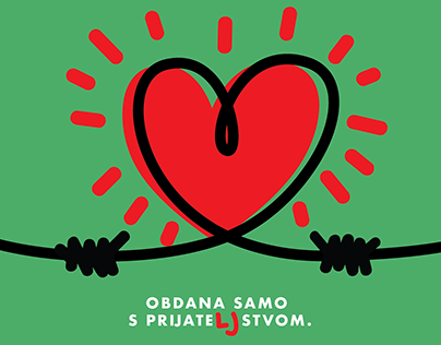 "Pot spominov in tovarištva" awareness poster