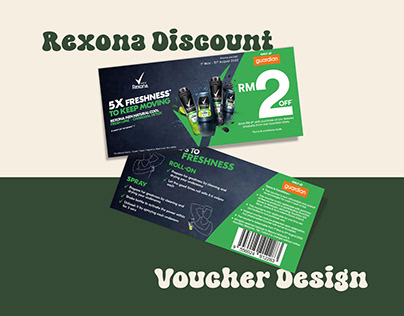 Printing // Rexona discount voucher design