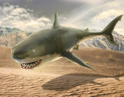 Professional fusion design simulating a shark