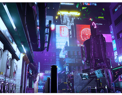 cyberpunk city | Unreal Engine