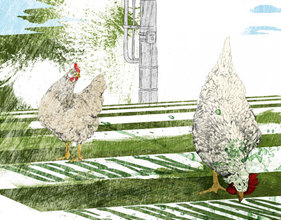 Illustration | Green City | Urban Farming, Urban Garden