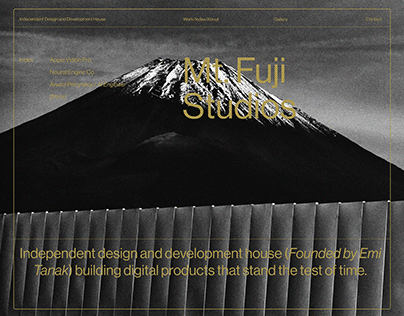Web Design and Branding for Mt Fuji Studios