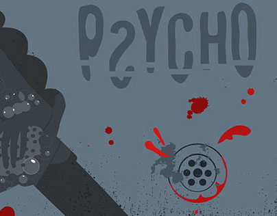 Poster for Alfred Hitchcok´s movie PSYCHO