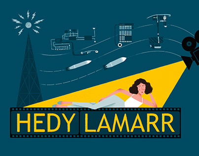 Hedy Lamarr illustration